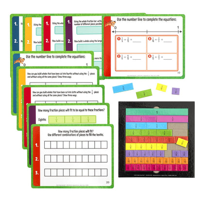 Really Good Stuff Fifth Grade Family Engagement Math Practice, Solve & Play Kit - Math Kit for Fifth Grade Students, Ages 9-11