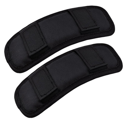 SOGOYFLA Soft Shoulder Strap Pad, Breathable & Removable Backpack Strap Pads for Bag Strap（2PCS-Black）