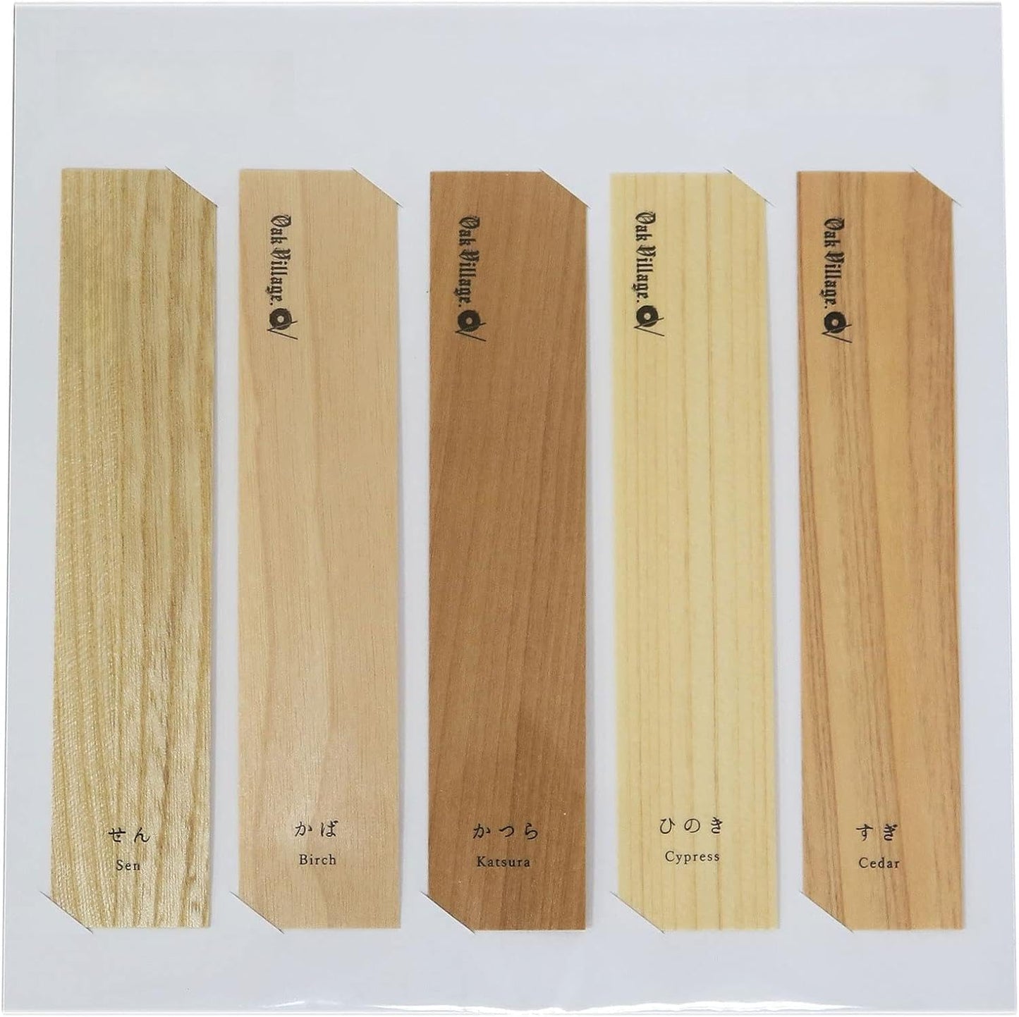 OrcVillage Premium Wooden Bookmarks Set of 5 – Handcrafted from Native Japanese Wood, Slim Page Markers with Unique Natural Aroma for a Calming Reading Experience