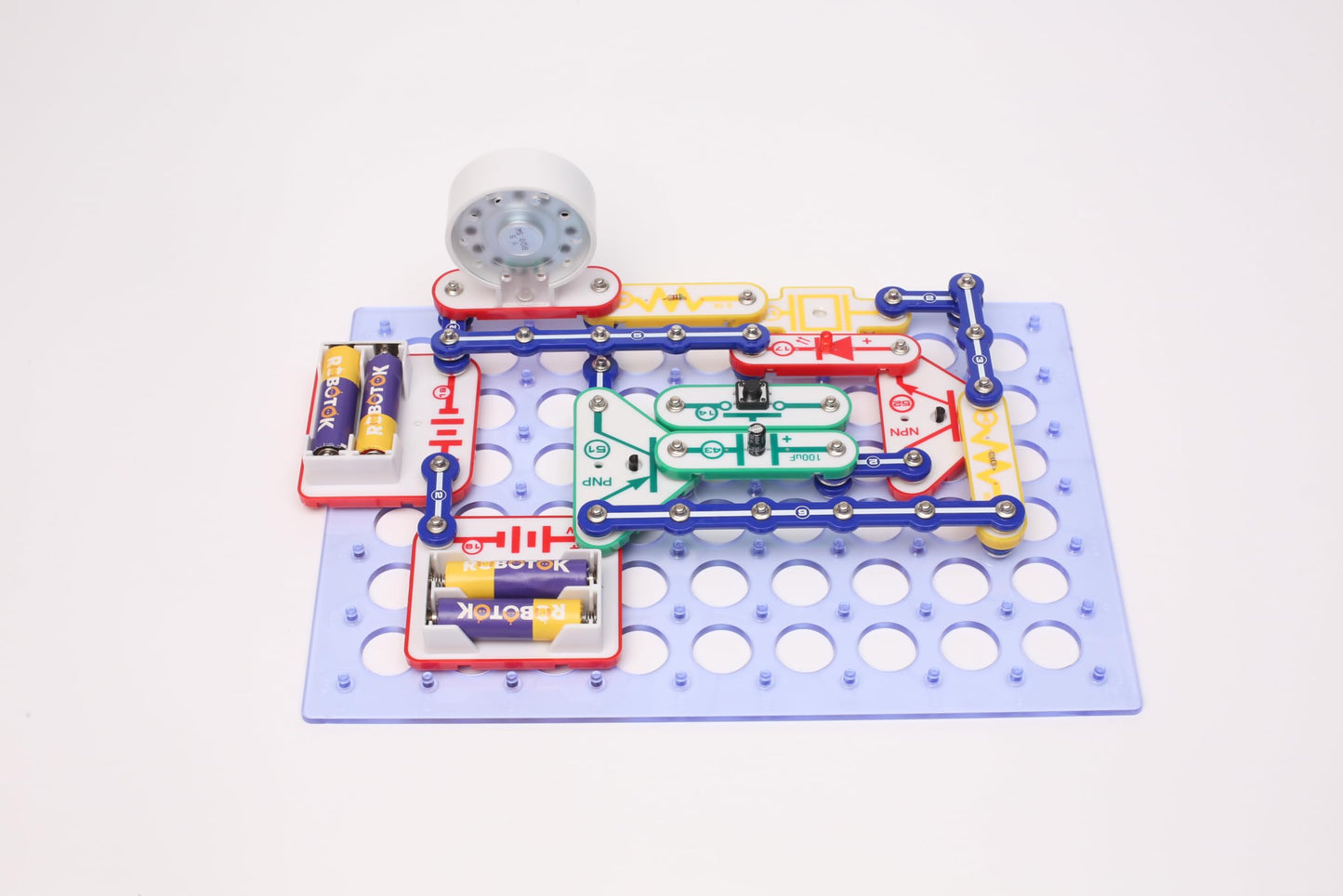 STEM Electronics Circuit Kit for Kids, Over 403 Projects, DIY Electronic Building Blocks, Science Experiment Kit, Educational Toy for Ages 8+ (Mixed Color, 403)