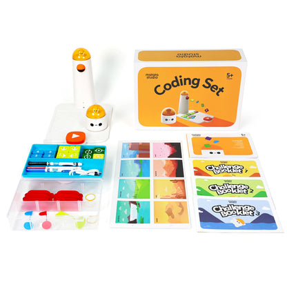 MatataStudio Coding Robot Set for Kids Ages 4+, STEM Robotics for Toddles to Learn Early Programming, Educational Toy for Homeschool & Classroom Ages 4-10