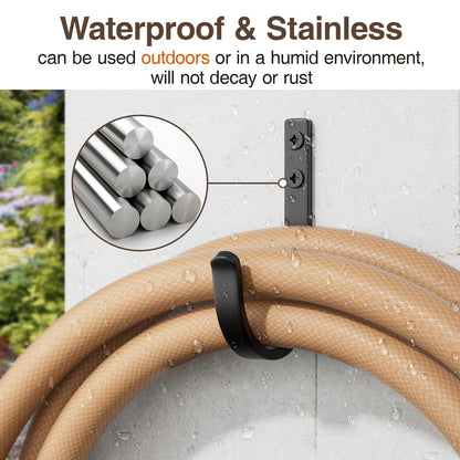 Josmimic 20-Pack Wall Hooks for Hanging Towel/Coat - 22LB Screw in Metal Hanger Wall Mount, for Outdoor, Closet, Door, Bathrooms, for Backpack, Robe, Black