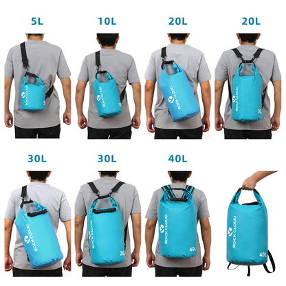 ROCK CLOUD Dry Bag Waterproof 20L Dry Sack for Kayaking Rafting Boating Beach Surfing Swimming Canoe Camping Hiking Fishing Ski