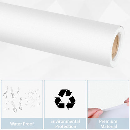 Qyeahkj White Bulletin Board Paper Roll White Bulletin Board Background Paper Fade Resistant Classroom Decoration Poster Art Craft Home Wall Education Decoration Supplies 17.7in x 20ft