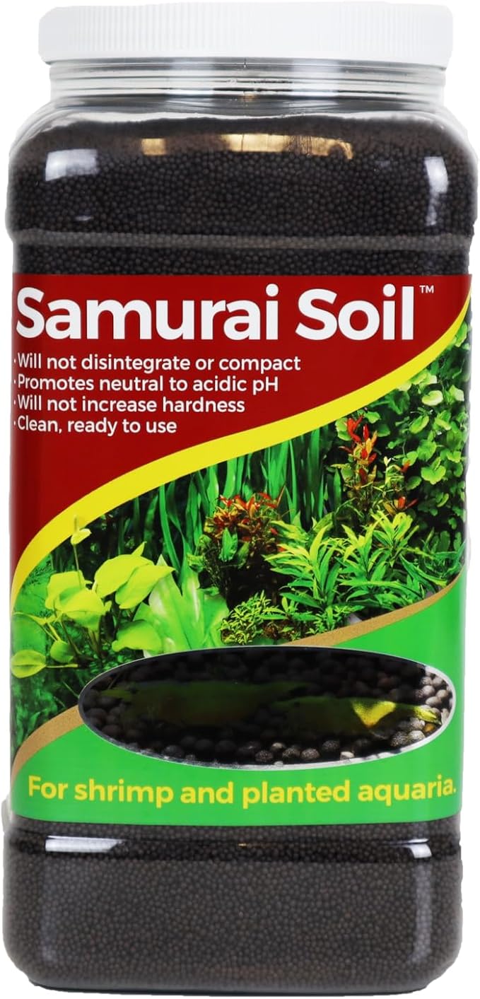 CaribSea Dry Packed Substrate Samurai Soil 9lb for Shrimp and Planted Aquaria