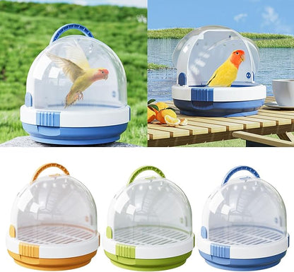 Portable Clear Bird Parrots Transport Cage Window Ventilated Carrier Bag Breathable Bird Carrier Travel Bag