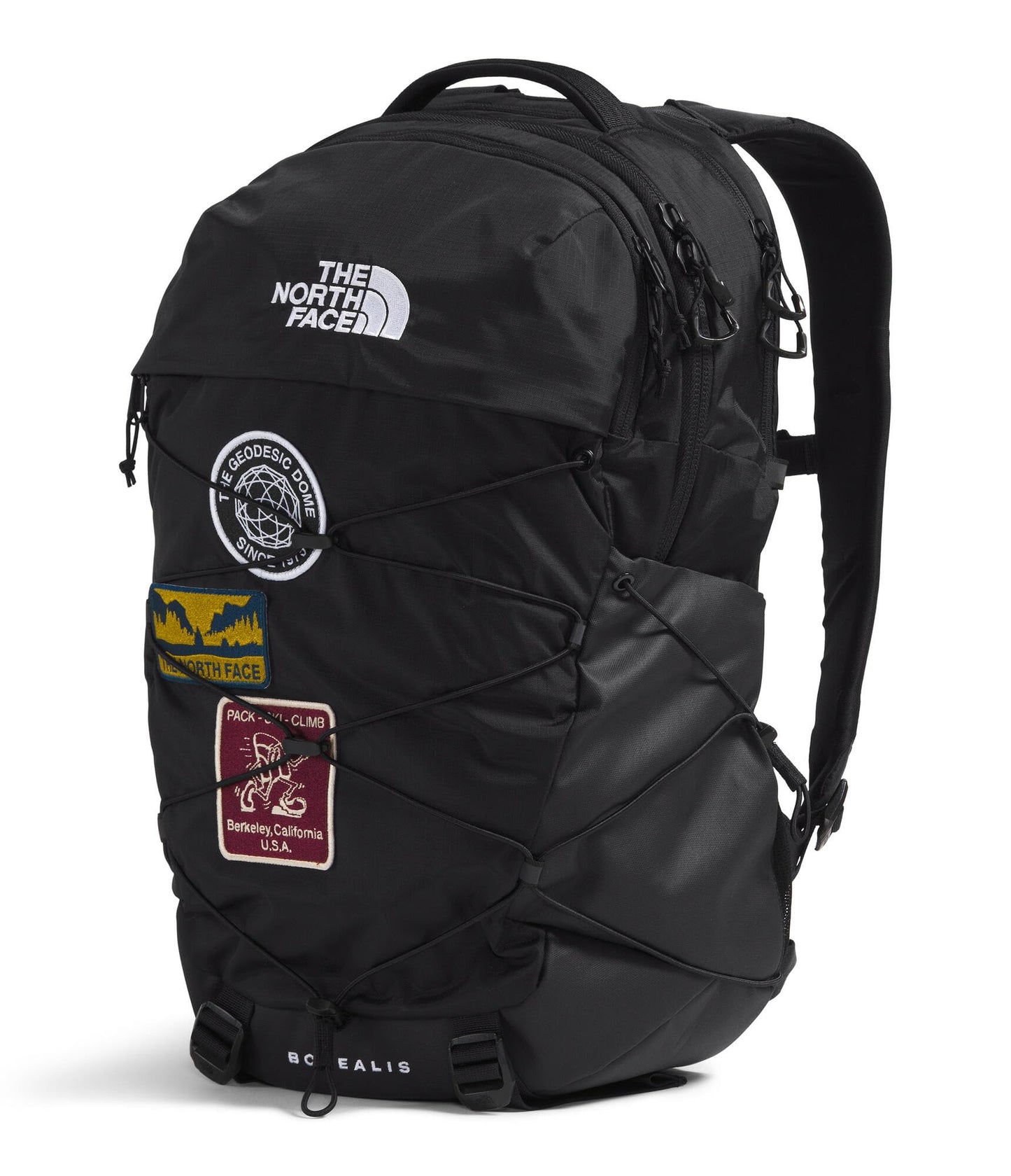 The North Face Borealis Commuter Laptop Backpack - Water Repellent, Laptop Sleeve, Large Main Compartment, TNF Black U Borealis Patch/TNF White, One Size