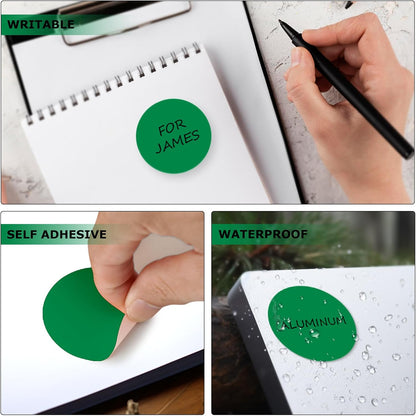 Green Dot Stickers 2 Inches Round Sticker, Circle Colored Labels Color Coding Labels for Office Classroom Toddlers Activity 80 Pieces