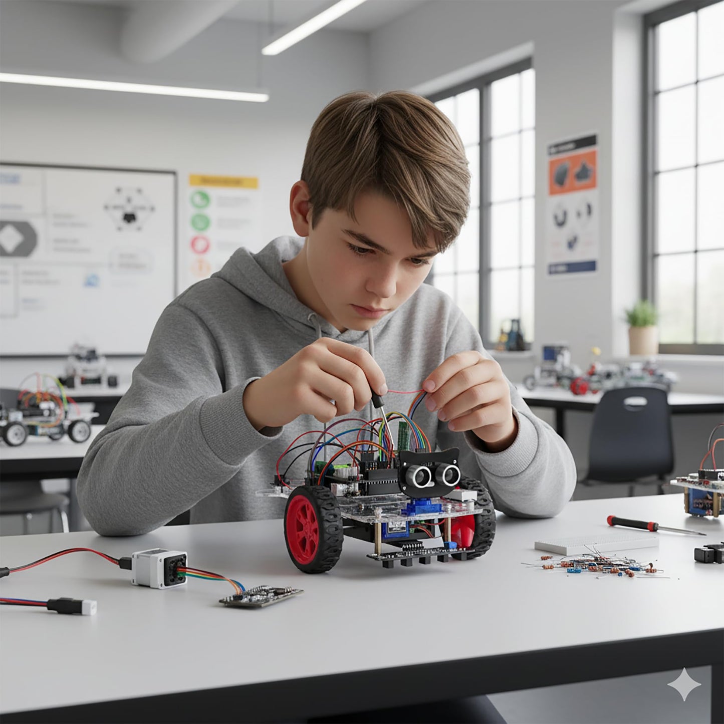 OSOYOO Smart Robot Car kit for Arduino to Learn Programming and Get Hands on Experience of Robotic Assembly for Adults and Youths