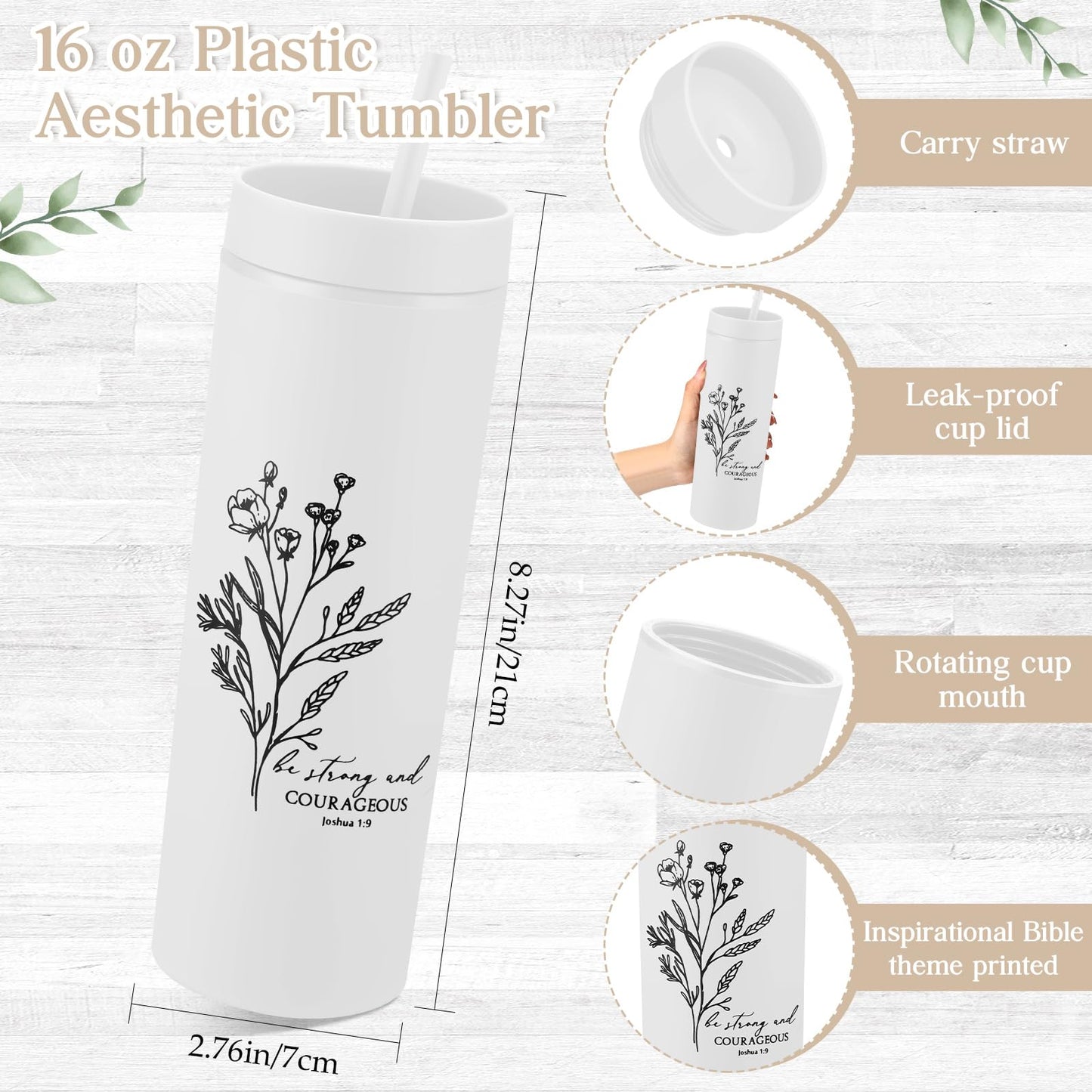 Patelai 29 Pcs Bible Study Supplies Journaling Kit with Christian Cup Tote Bag for Women Gifts Set Pastor Wife Friend Sister Church Religious Sunday School Birthday Gifts(White)