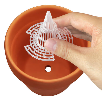 EsyHocm 40Pcs Cone Flower Pot Hole Mesh, Upgraded Pot Mesh Drainage Screens for Keeping Soil from Flowing- Breathable Gasket-Drainage Netting for Bonsai (40)