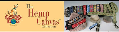 The Good Dog Company- Hemp Dog Collar Hunting and Fishing - Mallard and Fly … Large (Fits 15"-26" Neck), Earth Fly. 1" Wide