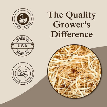 The Habitat Life - Natural Ribbon Cut Excelsior - for Birds, Hamsters, Gerbils, Rats & Other Small Mammals - Soft & Absorbent - Wood Fiber - Dye-Free & Safe - Small - 1 Pack