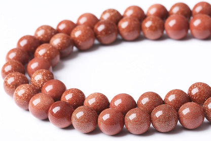90PCS 4MM Gold Sand Stone Beads Natural Gemstone Bead Crystal Healing Energy Jewelry Making DIY 18 inches