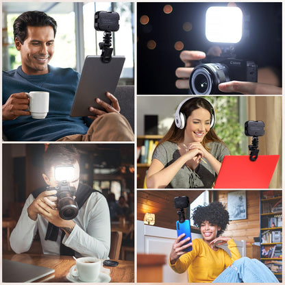 Ulanzi VL100X Selfie Light, Clip LED Light Panel for Phone/Laptop/Tablet/Computer, Bi-Color Portable Clip Camera Light with Dimmable 2500-6500K with 2000mAh Battery for Video Conference/Picture