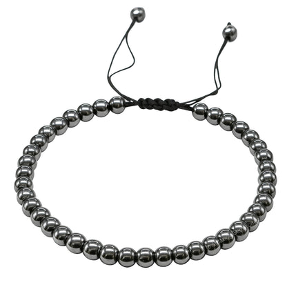 Amazing Gemstone Hematite Anklet Ankle Bracelet for Women - Adjustable Stone Anklets for Everyday Wear, Elegant Gift Jewelry for Mom, Sister or Friend