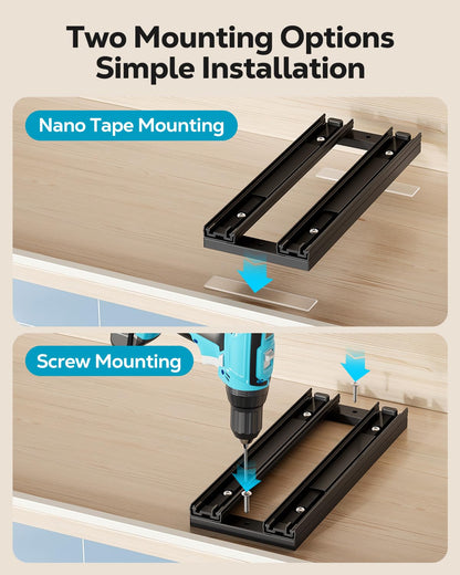 Nieifi Spice Organization for Cabinet-Vertical Spice Rack Pull Out-Spice Rack Organizer for Cabinet-4-1/3 inch Wide-Seasoning Kitchen Organizer-4.3" W x 10.6" D x 8.7" H-2 Pack-2 Tier