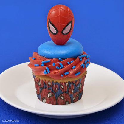 48 x Marvel Spider-Man Baking Cups By DecoPac | Standard Size Cupcake Liners | Greaseproof Paper Cases for Cupcakes, 1.8" x 1.25", Pack of 48