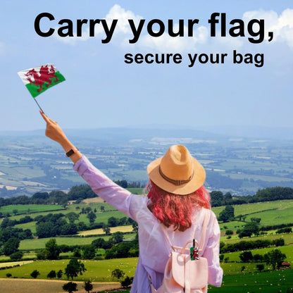 [Pack 2] tag8 Wales Flag Tag Smart Bag tag |Trendy Luggage tag ID Identification | Suitcase Tag | Fashionable Digital Name tag | Airline Compliant, SITA World Tracer Code Enabled | Gift idea