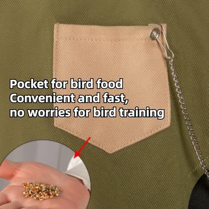 Parrot Anti-Scratch Shoulder Protector, Multi-Functional Bird Diaper Flight Suits Pee Pads Diaper Poop Shawl for Cockatiel Parakeet Macaw Lovebirds Finches (Grey)