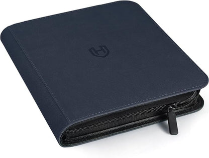 Card Binder 12 Pocket with Zipper, 816 Pockets Trading Card Holder Book, Premium PU Cover Zip Folder Binder, Side Loading Carrying Case Binder Album for TCG, MTG, Sports Cards, Game Cards