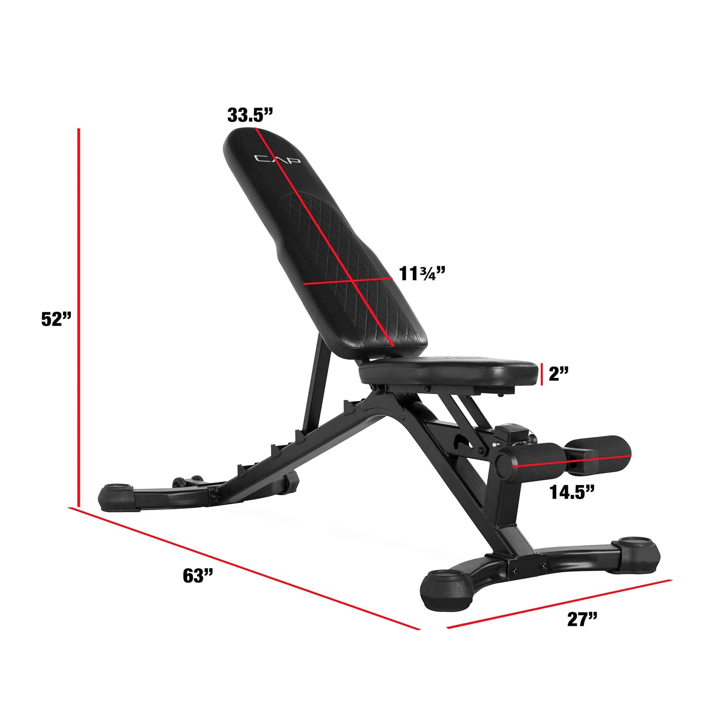 CAP Barbell Multi-Purpose Adjustable Utility Strength Training Weight Bench | Multiple Options