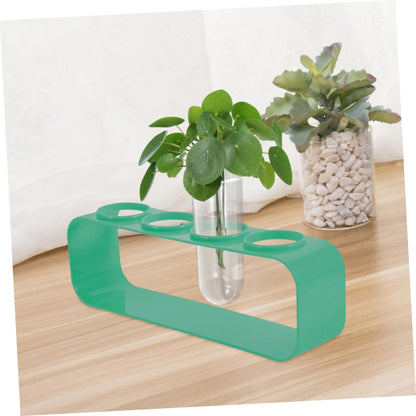 BESPORTBLE 4Pcs Transparent Glass Hydroponic Test Tube Planters for Indoor Plants Hanging Vases for Home Decor Space Saving Desktop Terrarium for Propagating Flowers