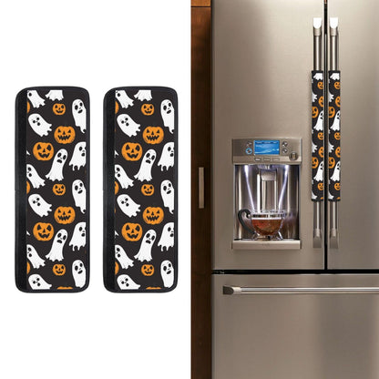 Buyidec Refrigerator Door Handle Covers Halloween Ghost Pumpkin Fridge Handle Cover Washable Dishwasher Microwave Fridge Oven Door Decor Handle Cover Keep Your Kitchen Appliances Clean