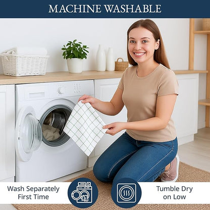 LANE LINEN 100% Cotton Kitchen Towels Set, Quick-Drying Dish Towels, Tea Towels