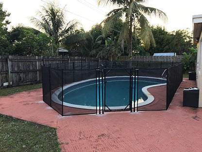 Safety Fence for In Ground Pool Size: 5', Black
