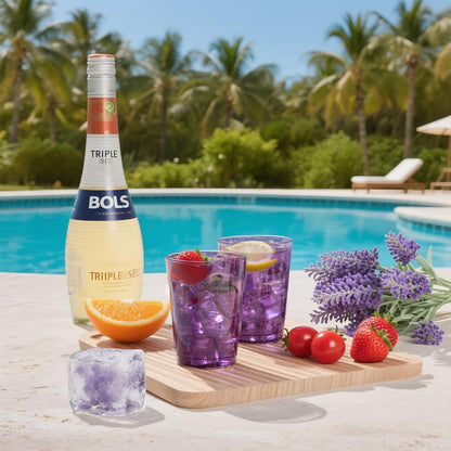 DaYammi 100 Pack 10 oz Purple Plastic Cups- Disposable Cups Tumblers, Elegant Purple Glitter Party Drinking Cup Perfect for Wedding Purple cups Perfect for Party Wedding Bridal Shower