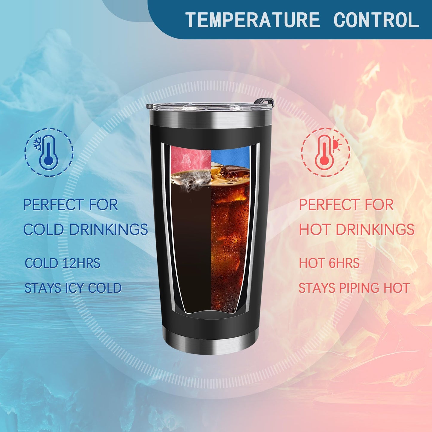 TSLOVER 20 Oz Cthulhu Craft Coffee Stainless Steel Insulated Tumbler,Funny Octopus Travel Coffee Mug for Hot or Iced Drinks,Gothic Horror Cthulhu Gifts for Women Men Friends Fans
