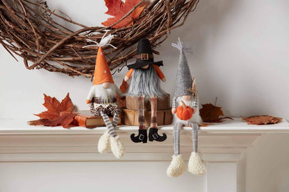 Mud Pie Fall Dangle Gnome (Pilgrim), Brown (42600547G), 9" x 4"