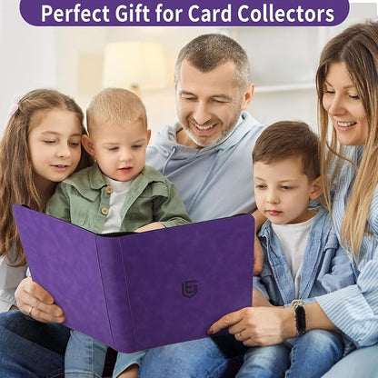 12 Pocket Card Binder,720 Pocket Trading Card Binder，Side Loading Collectible Card Albums for MTG, for TCG Football, Sports, Game Cards Purple