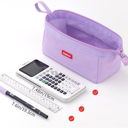 CICIMELON Pencil Case Large Capacity Pouch Pen Bag for School Teen Girl Boy Men Women (Purple)