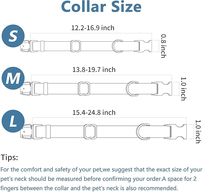 Dog Collar and Leash Set.Soft and Easy to Clean Vegan Leather with Rose Gold Metal Buckle for Small Medium Large Dogs (Grey, S(12.2"-16.9"))
