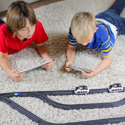 intelino Smart Train Starter Set: Award-Winning Robot Toy Train; App-Based + Screen-Free Drive Modes; 3 Free Apps for Playing and Learning; Programmable with Color Tiles, Scratch & Python; for Ages 3+