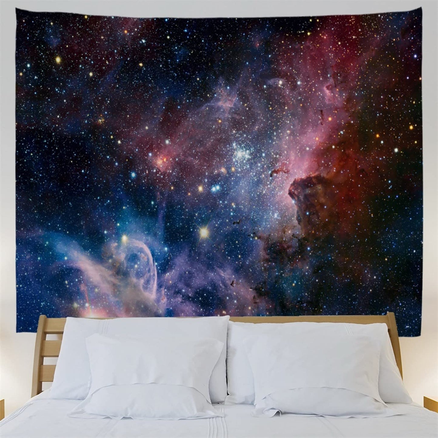 goodbath Large Tapstry, Space Universe Galaxy and Star in Outer Space Tapestries Wall Hangings for Living Room Bedroom Dorm, 90 x 60 Inch, Colorful