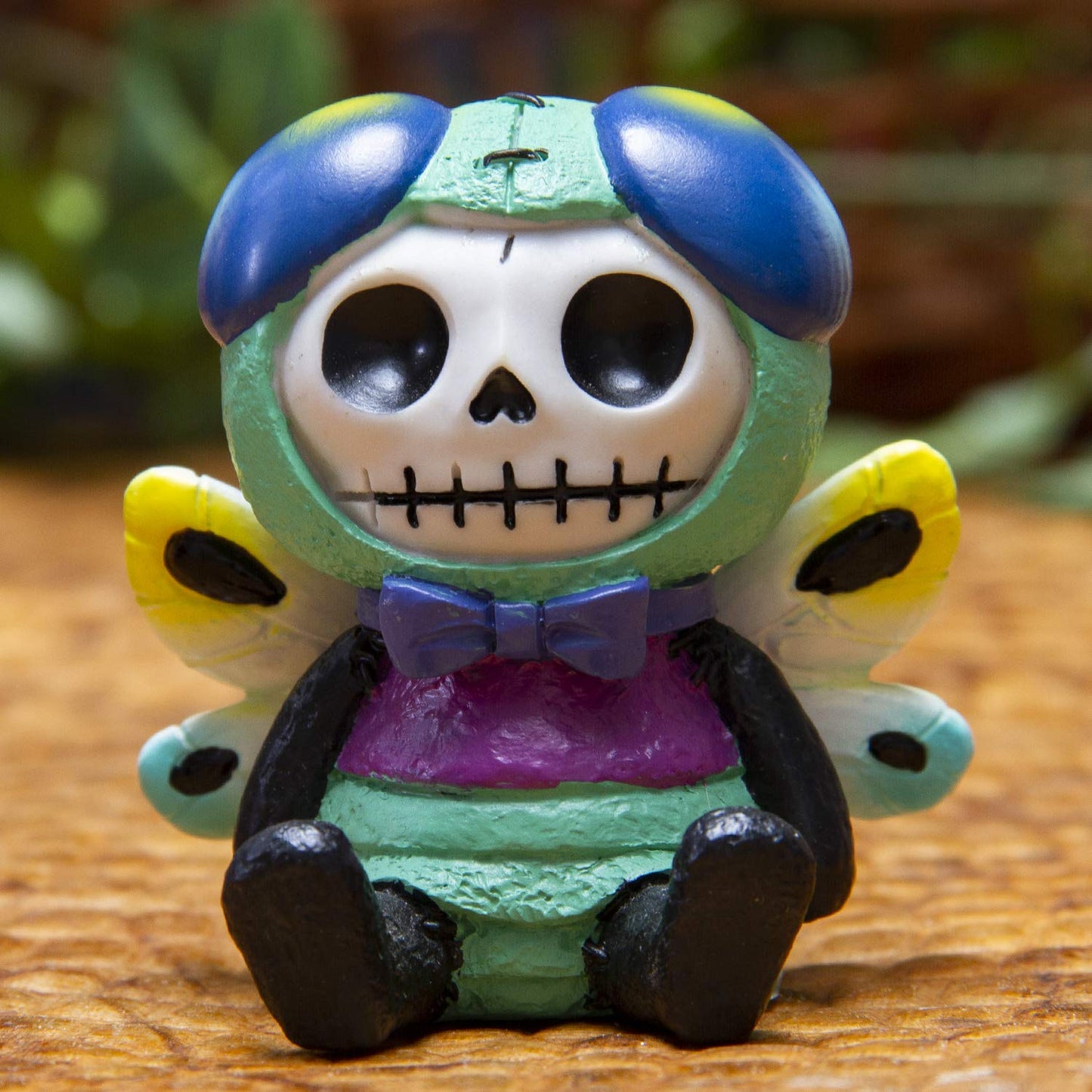 Furrybones Summit Collection Dragonfly Tombo Figurine Decorative Signature Skeleton in Colorful Dragonfly with Cute Wing