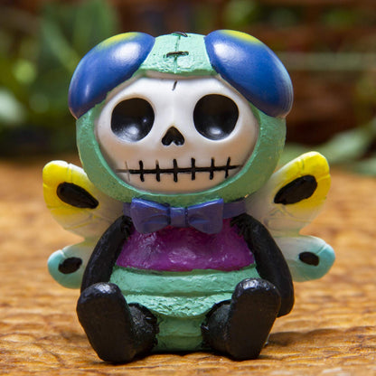 Furrybones Summit Collection Dragonfly Tombo Figurine Decorative Signature Skeleton in Colorful Dragonfly with Cute Wing