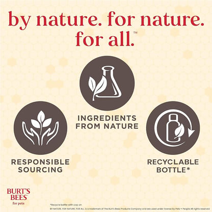 Burt's Bees for Pets Manuka Honey Oatmeal Conditioner for Dogs, Colloidal Oatmeal, 95%+ Natural Origin, No Sulfates, Parabens or Phthalates, Leaves Coat Soft & Shiny, Milk & Honey Scent, 10 Fl Oz