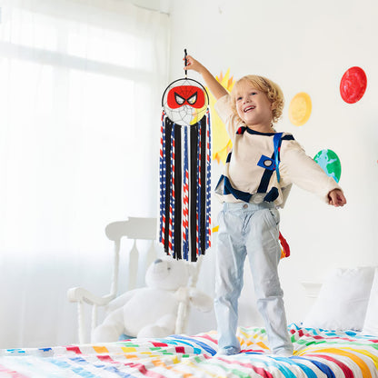 Alynsehom Dream Catcher Handmade Dreamcatcher Room Nursery Decor for Girls Boys Kids Bedroom Baby Room Party Children Playroom Dorm Decoration Wall Hanging Ornament Craft Gift (Spider)