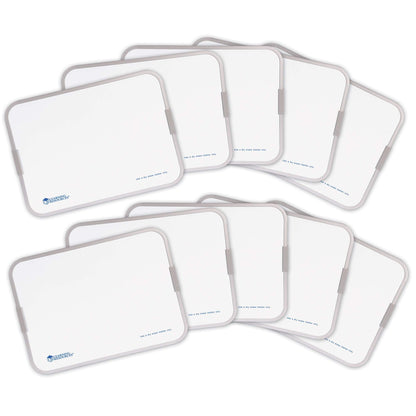 Learning Resources Magnetic Double Sided Dry Erase Boards, Set of 10 - White Board for Kids, Dry Erase Board Set, Student White Boards for Classroom, Mini Portable Whiteboard