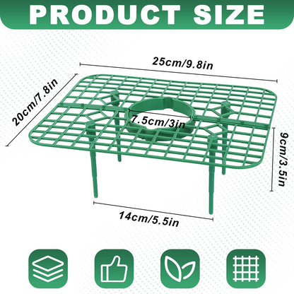 Qumenan 5 Pack Strawberry Plant Support Square Strawberry Supports for Garden Green Holder Plastic Stand with 4 Sturdy Legs Risers Growing Racks Frame