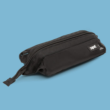 ZIPIT: Lenny Pencil Case - Mesh Black - Large Storage Capacity Zipper Pouch, Makeup-Stationery Bag, School-Travel, Washable Quick Dry, Kid-Teen-Adult