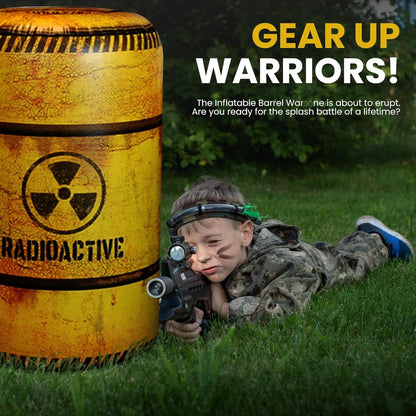 NINOSTAR 4 Pack Inflatable Battle Battlefield Barrels,Great for Party Laser Tag Gun Game Battle Obstacles by Ninostar