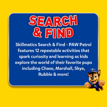 Skillmatics Search and Find PAW Patrol Educational Game - Reusable Preschool Learning Activities, Perfect for Toddlers & Kids Who Love Toys, Art & Crafts, Gifts for Boys & Girls Ages 3, 4, 5, 6