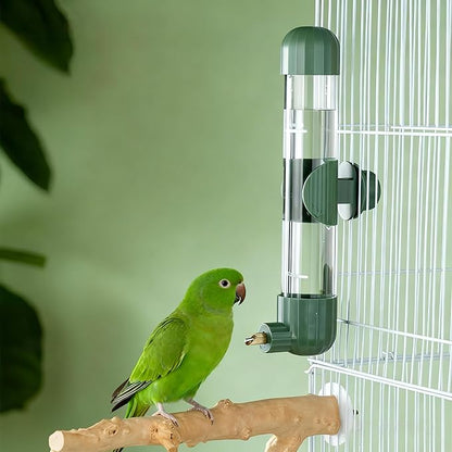 AOTU 7.4 Fl Oz Bird Water Dispenser Automatic Bird Water Feeder for Cage Parakeet Water Dispenser, Clear Cage Water Drinker for Cockatiels parakeet Budgies Green-cheeked Conure African Grey Sun Conure