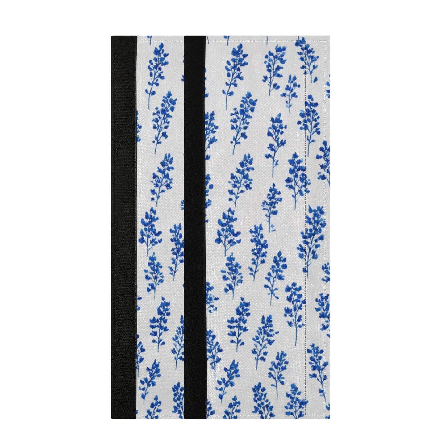 QwThum Small Bluebonnet Flower Refrigerator Handle Covers Set of 2 Door Handle Covers for Fridge Oven Microwave Appliance Washable Decor Non-Slip Dishwasher Door Cloth Protector 14x5.5in