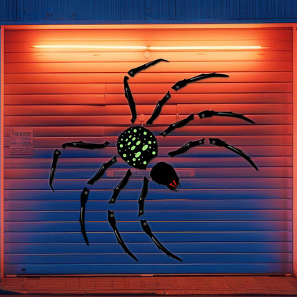 ROESIS 70" Halloween Garage Door Decorations Magnets Large Spider, Garage Door Halloween Decorations Magnetic Stickers for Garage Doors, Metal Surfaces, Cars